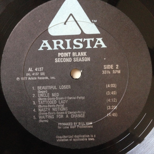 Point Blank  - Second Season (VG) (Vinyl LP)