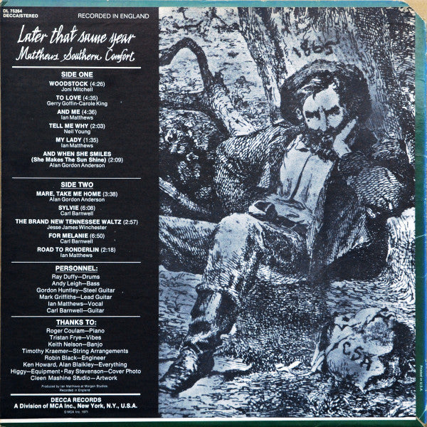 Matthews' Southern Comfort - Later That Same Year (VG+) (Vinyl LP)