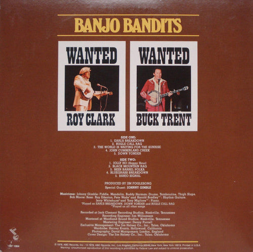 Clark, Roy And Buck Trent - Banjo Bandits (VG+) (Vinyl LP)