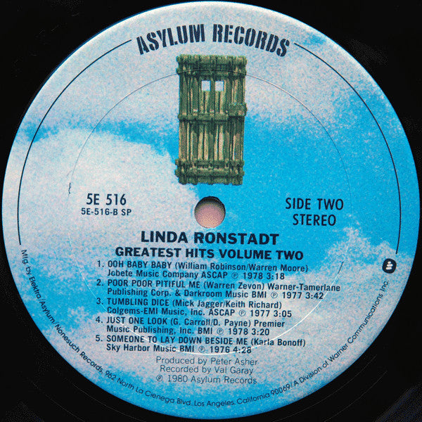 Ronstadt, Linda - Greatest Hits Volume Two (Vinyl, VG+) (Vinyl LP)