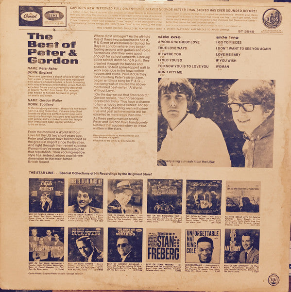 Peter And Gordon - The Best Of Peter And Gordon (Vinyl, VG) (Vinyl LP)