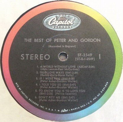 Peter And Gordon - The Best Of Peter And Gordon (Vinyl, VG) (Vinyl LP)