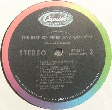 Peter And Gordon - The Best Of Peter And Gordon (Vinyl, VG) (Vinyl LP)
