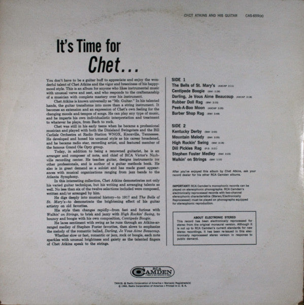 Atkins, Chet - Chet Atkins And His Guitar (Vinyl, VG) (Vinyl LP)
