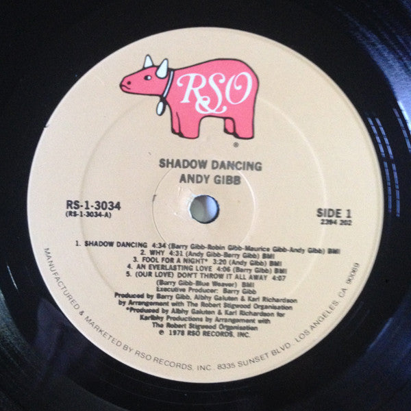 Gibb, Andy - Shadow Dancing (VG+) (Vinyl LP)