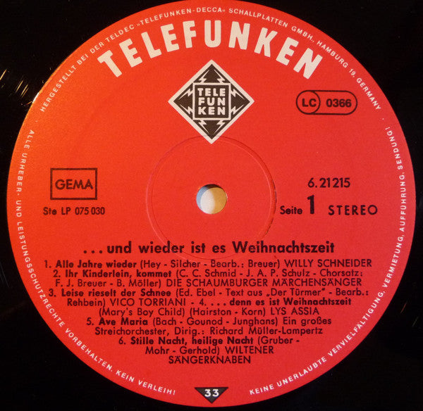 Various - ...Und Wieder Ist Es Weihnachtszeit (VG) (Vinyl LP)