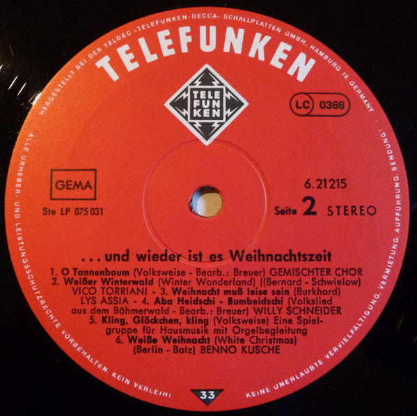 Various - ...Und Wieder Ist Es Weihnachtszeit (VG) (Vinyl LP)