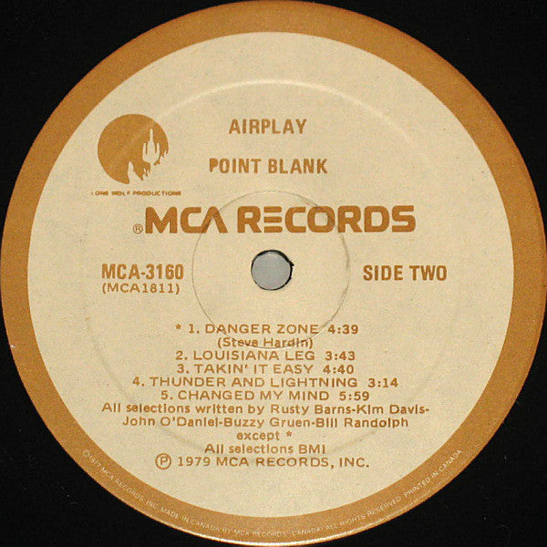 Point Blank  - Airplay (VG+) (Vinyl LP)