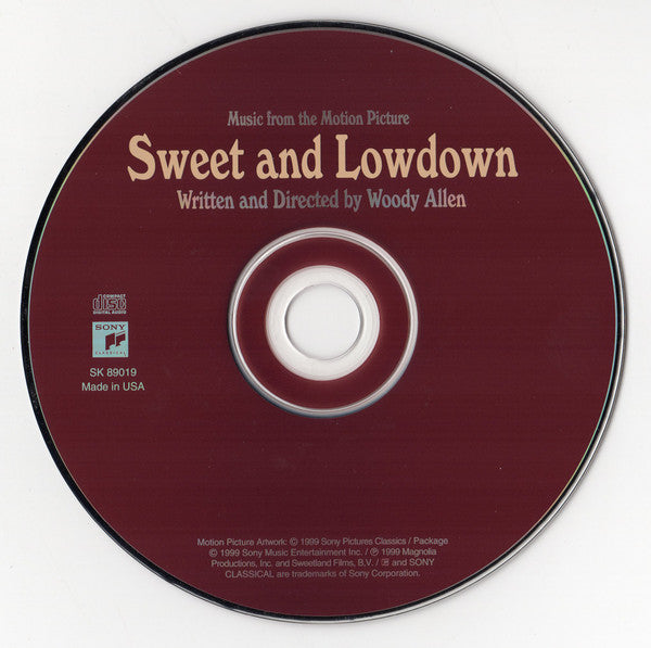 Various - Sweet And Lowdown (Music From The Motion Picture Written And Directed By Woody Allen) (CD, VG+) (Vinyl LP)