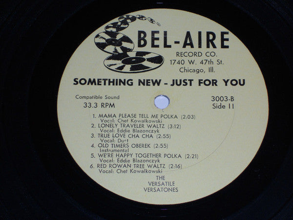 Versatile Versatones - Something New Just For You (G+) (Vinyl LP)