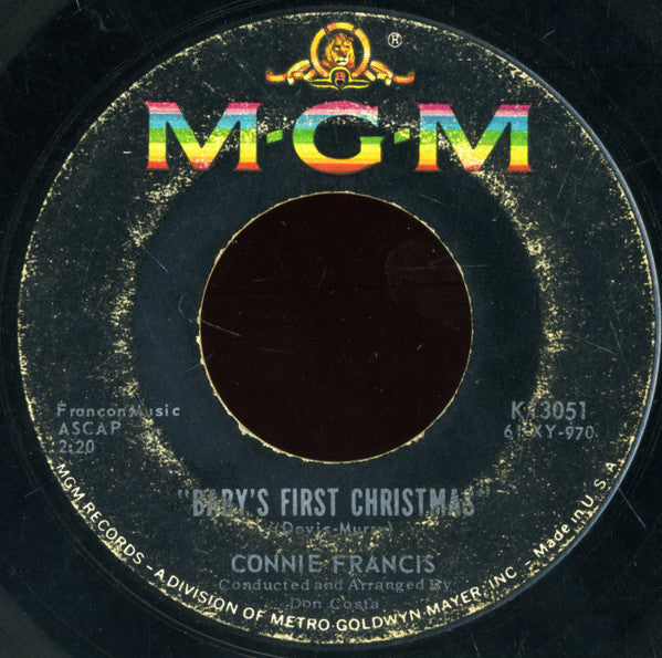 Francis, Connie - When The Boy In Your Arms (Is The Boy In Your Heart) / Baby's First Christmas (VG) (Vinyl LP)