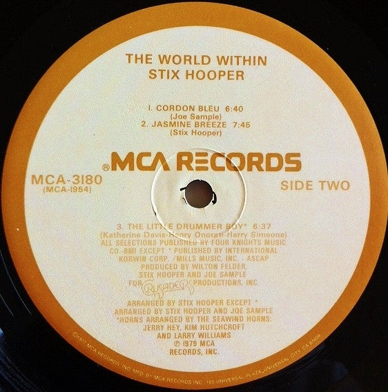 Hooper, Stix - The World Within (VG+) (Vinyl LP)