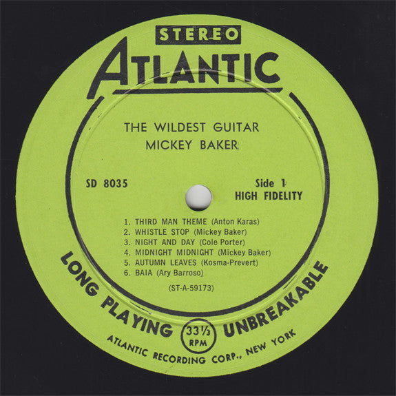 Baker, Mickey- The Wildest Guitar (VG) (Vinyl LP)