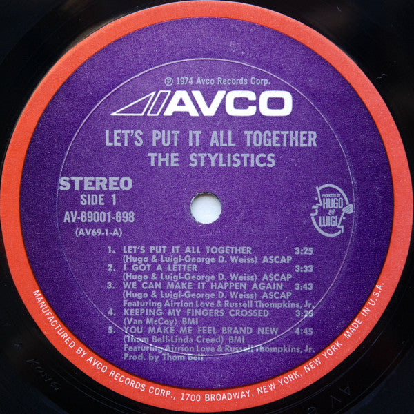 Stylistics - Let's Put It All Together (Vinyl, VG) (Vinyl LP)