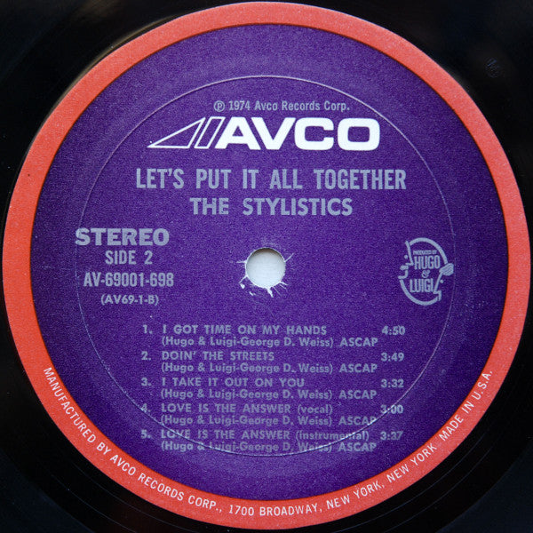 Stylistics - Let's Put It All Together (Vinyl, VG) (Vinyl LP)