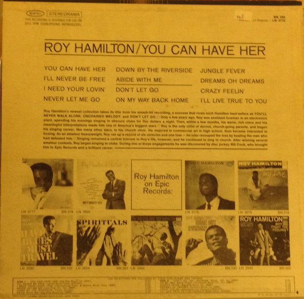 Hamilton, Roy  - You Can Have Her (G+) (Vinyl LP)