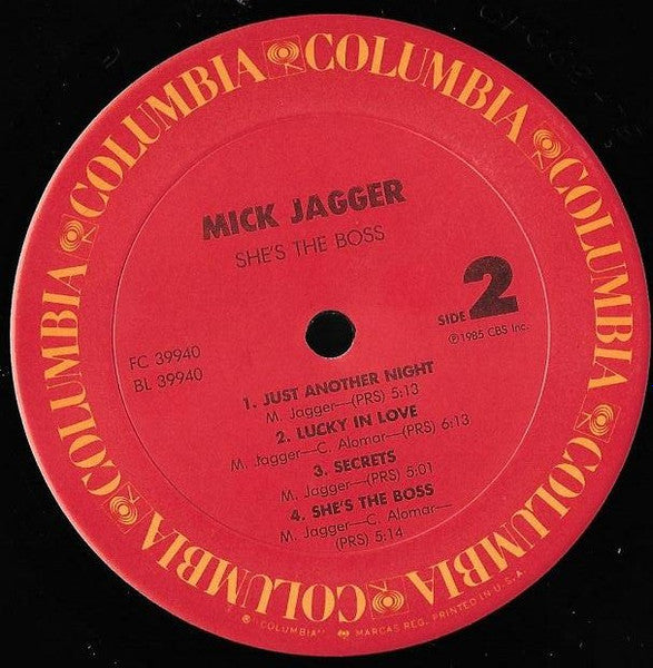 Jagger, Mick - She's The Boss (Vinyl, VG+) (Vinyl LP)