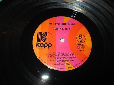 Sonny & Cher - All I Ever Need Is You (Vinyl, VG+) (Vinyl LP)