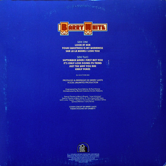 White, Barry - Barry White The Man (Vinyl, VG) (Vinyl LP)