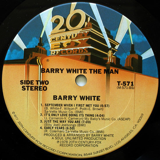 White, Barry - Barry White The Man (Vinyl, VG) (Vinyl LP)