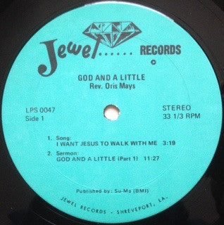 Mays, Rev. Oris - God And A Little (Vinyl, VG) (Vinyl LP)