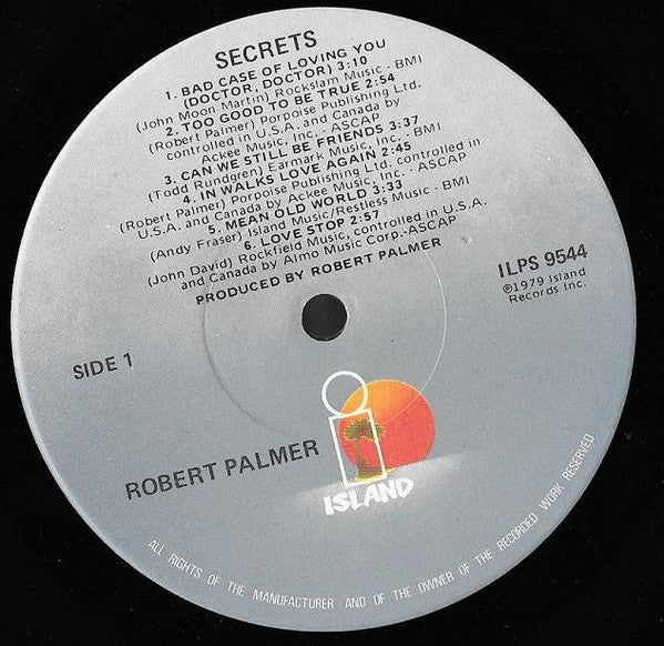 Palmer, Robert - Secrets (Vinyl, VG+) (Vinyl LP)