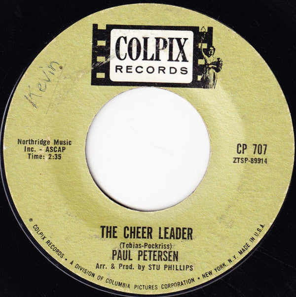 Petersen, Paul - The Cheer Leader / Polka Dots And Moonbeams (VG+) (Vinyl LP)