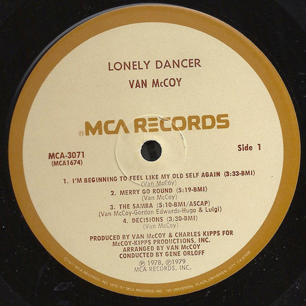 McCoy, Van - Lonely Dancer (VG+) (Vinyl LP)