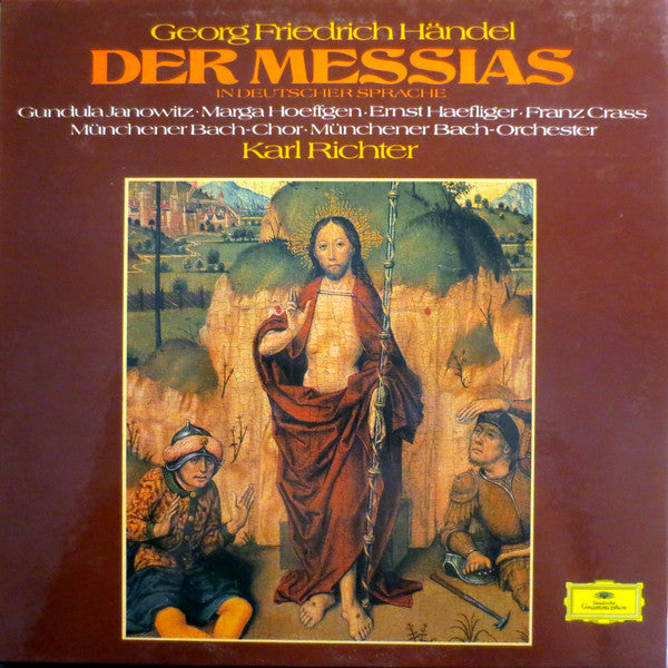 Handel, Gundula Janowitz, Marga Hoeffgen, Ernst Haefliger, Franz Crass, Munchener Bach-Chor, Munchener Bach-Orchester, Karl Richter - Der Messias (VG) (Vinyl LP)
