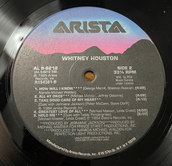 Houston, Whitney - Whitney Houston (Vinyl, VG+) (Vinyl LP)