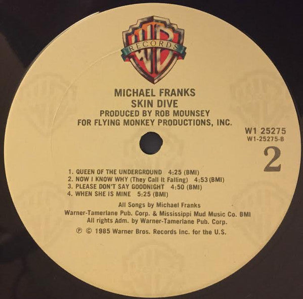 Franks, Michael - Skin Dive (Vinyl, NM or M-) (Vinyl LP)