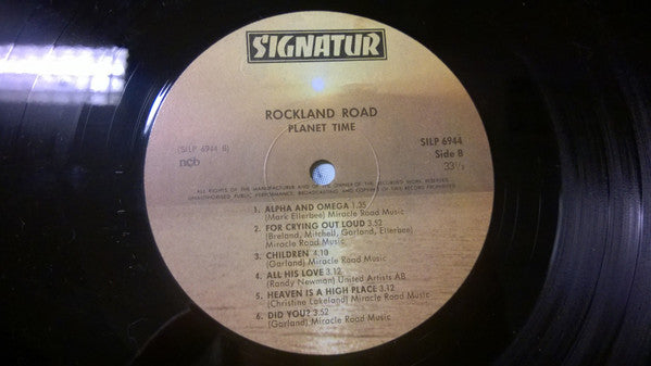 Rockland Road Band - Planet Time (Vinyl, VG) (Vinyl LP)