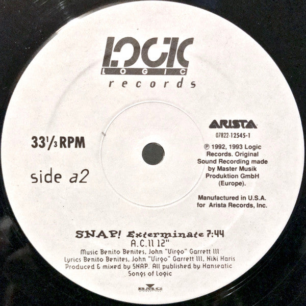 Snap! Featuring Niki Haris - Exterminate! (VG+) (Vinyl LP)