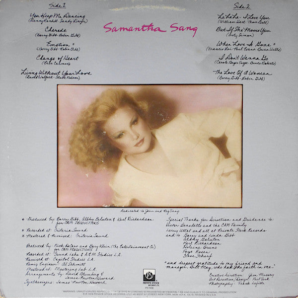 Sang, Samantha - Emotion (VG+) (Vinyl LP)