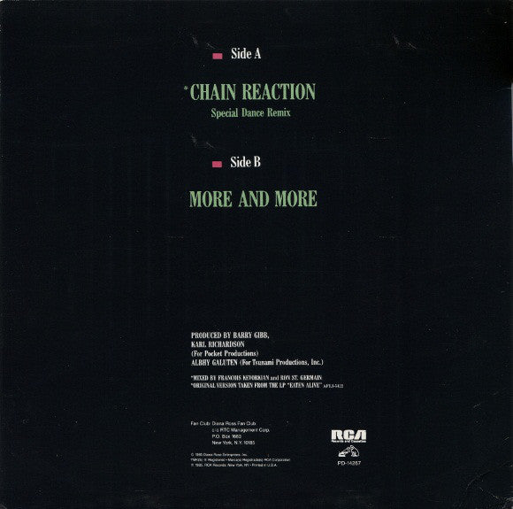 Ross, Diana - Chain Reaction (Special Dance Remix) (NM or M-) (Vinyl LP)