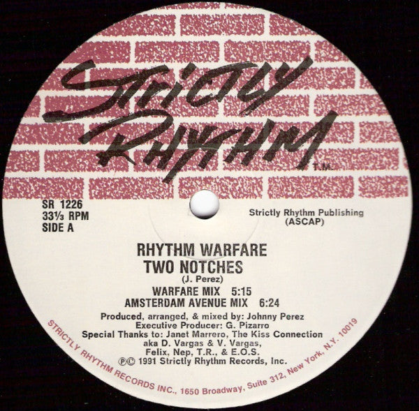 Rhythm Warfare - Two Notches (VG+) (Vinyl LP)