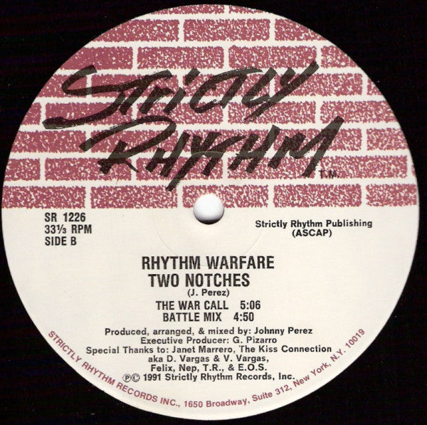 Rhythm Warfare - Two Notches (VG+) (Vinyl LP)