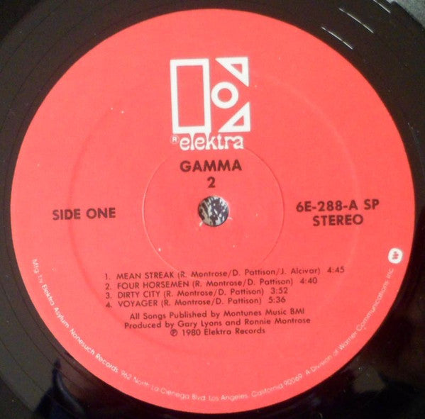 Gamma  - Gamma 2 (VG+) (Vinyl LP)