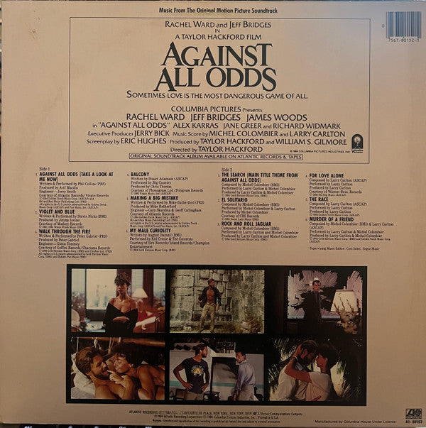Against All Odds (Music From The Original Motion Picture Soundtrack) (Vinyl, VG+) (Vinyl LP)