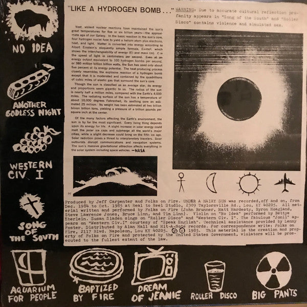 Folks On Fire - Under A Hairy Sun (Vinyl, VG+) (Vinyl LP)