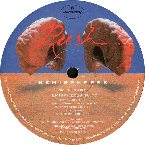 Rush - Hemispheres (Vinyl, VG+) (Vinyl LP)