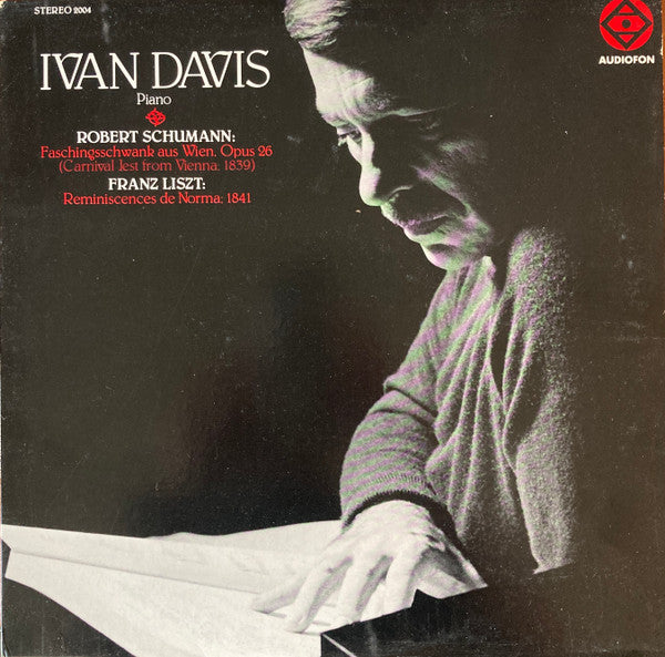 Davis , Robert Schumann / Franz Liszt - Faschingsschwank Aus Wien, Opus 26 = Carnival Jest From Vienna: 1839 / Reminiscences De Norma: 1841 (VG) (Vinyl LP)