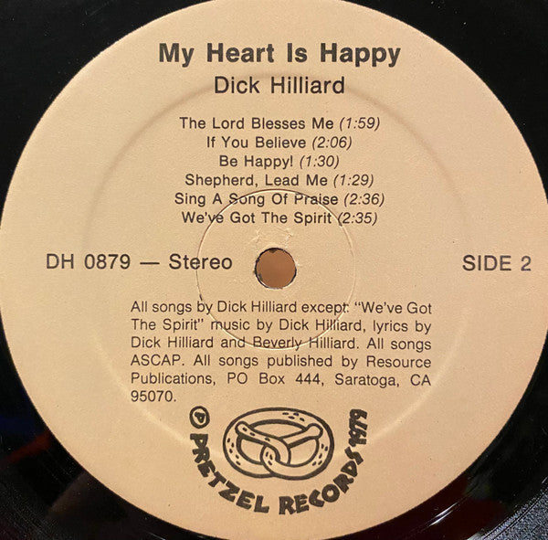 Hilliard, Dick - My Heart Is Happy (VG+) (Vinyl LP)