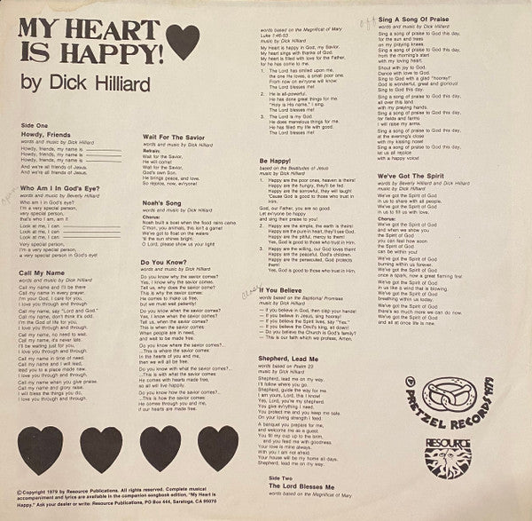 Hilliard, Dick - My Heart Is Happy (VG+) (Vinyl LP)