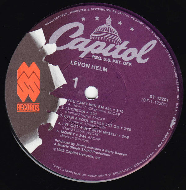Helm, Levon - Levon Helm (Vinyl, NM or M-) (Vinyl LP)