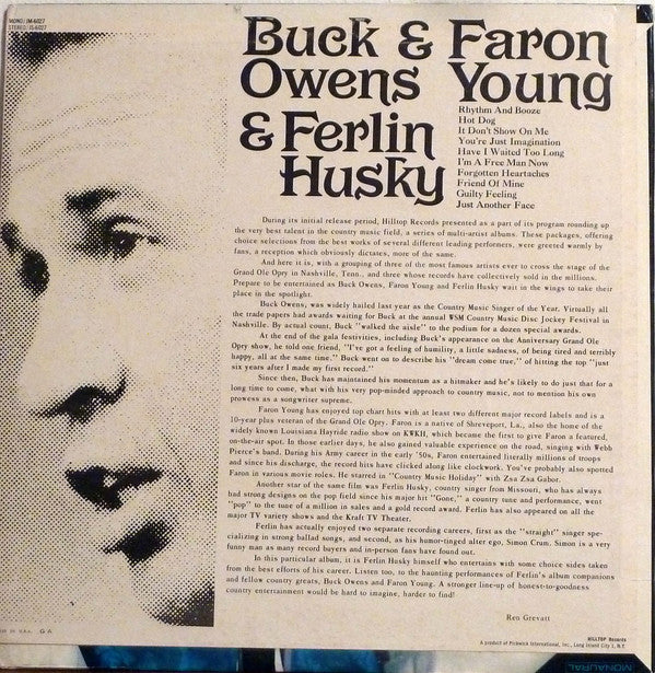 Owens, Buck & Faron Young & Ferlin Husky - Your Country Stars (VG+) (Vinyl LP)