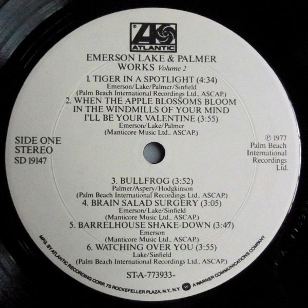 Emerson Lake & Palmer - Works (Volume 2) (G+) (Vinyl LP)