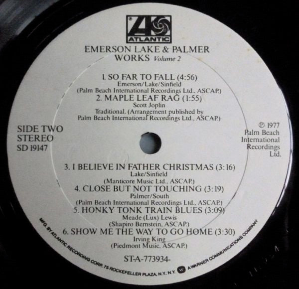 Emerson Lake & Palmer - Works (Volume 2) (VG) (Vinyl LP)