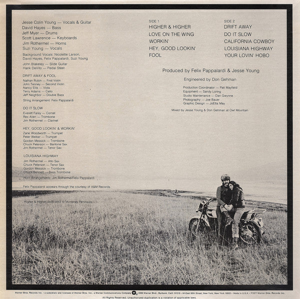Young, Jesse Colin - Love On The Wing (VG+) (Vinyl LP)