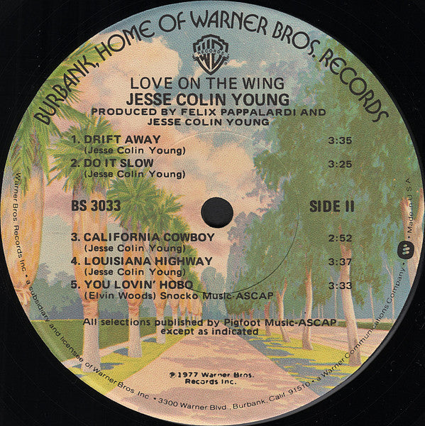 Young, Jesse Colin - Love On The Wing (VG+) (Vinyl LP)